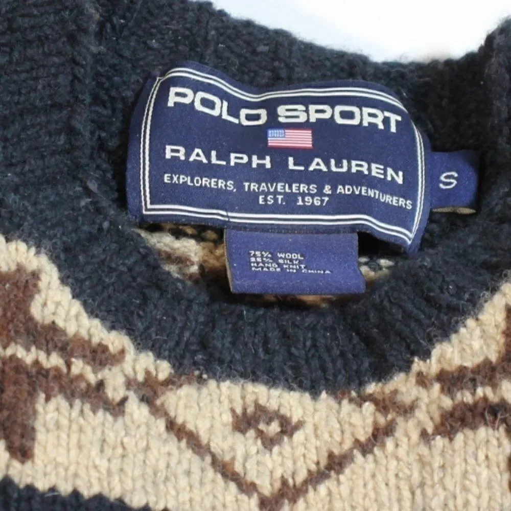 Polo Sport 1999 Vintage RL67 Hand-knit Mallard Duck Sweater